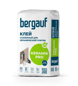 Клей для плитки повышенной фиксации Bergauf KERAMIK PRO, 25кг