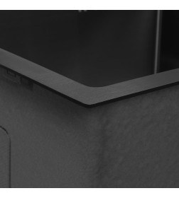 Мойка ARFEKA ECO AR 650*500 L BLACK PVD NANO
