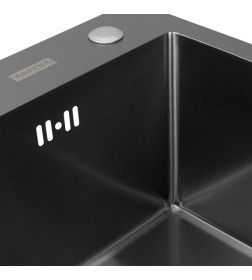 Мойка ARFEKA ECO AR 650*500 L BLACK PVD NANO