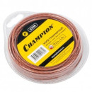 Леска для триммера 2,4 мм х 15 м сечение витой квадрат Whisper-twist CHAMPION C7119 (C7119) 