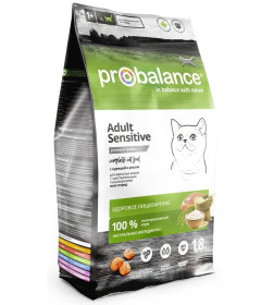 ProBalance 1,8 кг Sensitive Корм сухой для кошек с чувствительным пищеварением  (курица-рис)