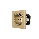 Розетка 1-я с з/к TC + USB разъем золото Lezard ZIMA 704-3688-181TC (704-3688-181TC) 