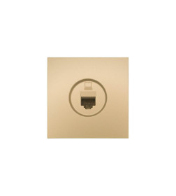 Розетка компьютерная 1-я золото Lezard ZIMA 704-3688-139