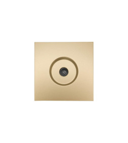 Розетка ТВ оконечная золото Lezard ZIMA 704-3688-130
