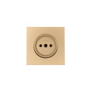 Розетка 1-я ПБТ золото безвинтовой зажим/клемма Lezard ZIMA 704-3688-121BQC (704-3688-121BQC) 