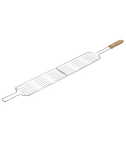 Решётка - гриль для рыбы maclay, 31x12 см, нержавеющая сталь 10145891