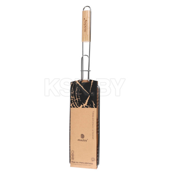 Решётка - гриль для рыбы maclay, 31x12 см, нержавеющая сталь 10145891 (10145891) 