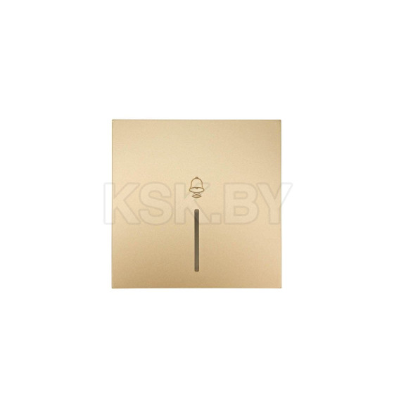 Кнопка звонка с подсветкой золото безвинтовой зажим/клемма Lezard ZIMA 704-3688-108QC (704-3688-108QC) 