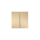 Выключатель 2-кл. золото безвинтовой зажим/клемма Lezard ZIMA 704-3688-101QC (704-3688-101QC) 