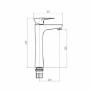 Смеситель для умывальника белый/хром Fashun PL3005-8 (PL3005-8) 