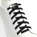 Шнурки для обуви, пара, с плоским сечением и фиксатором на магнитах, 100 см, чёрные 10700565 (10700565) 