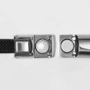 Шнурки для обуви, пара, с плоским сечением и фиксатором на магнитах, 100 см, чёрные 10700565 (10700565) 