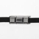 Шнурки для обуви, пара, с плоским сечением и фиксатором на магнитах, 100 см, чёрные 10700565 (10700565) 