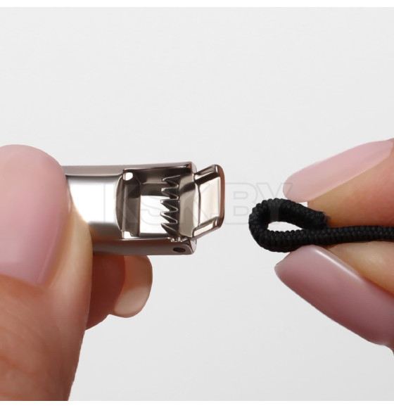 Шнурки для обуви, пара, с плоским сечением и фиксатором на магнитах, 100 см, чёрные 10700565 (10700565) 