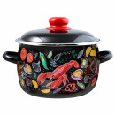 Кастрюля 2,0 л, "Лобстер" сферическая 1RC161M СтальЭмаль (1RC161M) 