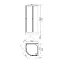 Душевая кабина Domani-Spa Delight Slim 110 DS01DS110LWM00 (DS01DS110LWM00) 