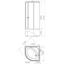 Душевая кабина Domani-Spa Delight Slim 110 high DS01DS110HBT00 (DS01DS110HBT00) 