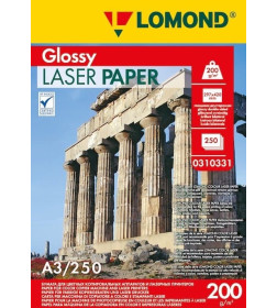 Бумага для лазерной печати глянцевая A3 200 г/м2 (250 листов) Lomond 0310331