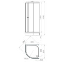 Душевая кабина Domani-Spa Delight Slim 88 DS01DS88LWM00 (DS01DS88LWM00) 