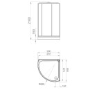 Душевая кабина Domani-Spa Simple 99 DS01Sm99LBT00-V1.2 (DS01Sm99LBT00-V1.2) 