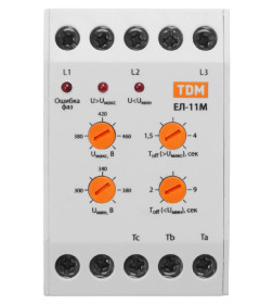 Реле контроля фаз ЕЛ-11М-3х380В (1п-контакт) TDM SQ1504-0005