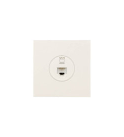 Розетка компьютерная 1-я слоновая кость Lezard ZIMA 704-9088-140