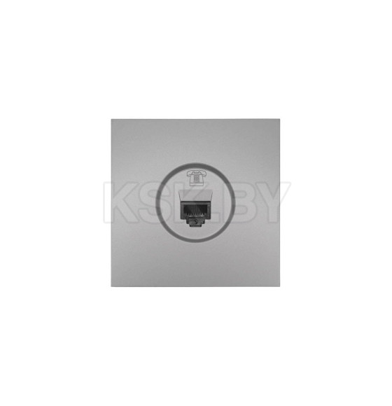Розетка телефонная евро серый матовый Lezard ZIMA 704-7488-137 (704-7488-137) 