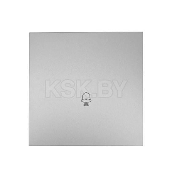 Кнопка звонка серый матовый безвинтовой зажим/клемма Lezard ZIMA 704-7488-103QC (704-7488-103QC) 