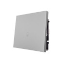 Кнопка звонка серый матовый безвинтовой зажим/клемма Lezard ZIMA 704-7488-103QC (704-7488-103QC) 