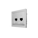 Розетка компьютерная 2-я серый матовый Lezard ZIMA 704-7488-141 (704-7488-141) 