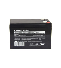 Аккумулятор свинцово-кислотный GoPower LA-1270/security 12V 7Ah клеммы T2/ F2
