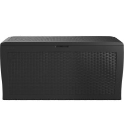 Сундук садовый Keter Samoa Rattan Box 270L, графит