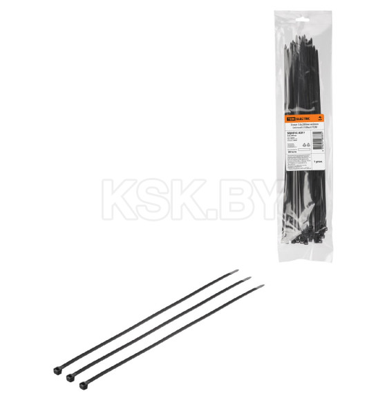 Хомут нейлоновый 3,6х200 мм черный (100 шт.) TDM SQ0515-0211 (SQ0515-0211) 