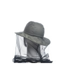 Панама-накомарник HUNTSMAN Антигнус c кольцом Хаки ткань Cotton 58
