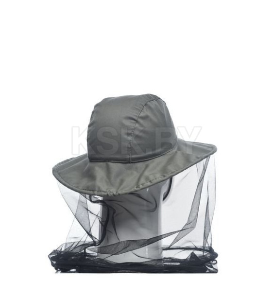 Панама-накомарник HUNTSMAN Антигнус c кольцом Хаки ткань Cotton 58