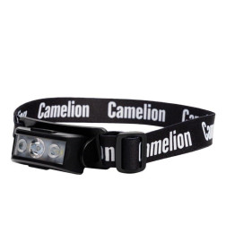 Фонарь налоб. аккум 3,7В, черн, XPE+2SMD+красн+син, 2 Вт, 6 реж, Type-C LED53403 Camelion