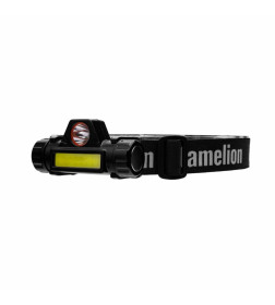 Фонарь налоб. аккум 3,7В, димм, черн, XPE+COB LED, 3Вт, 2 реж, магн. LED53405 Camelion