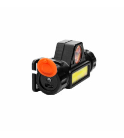 Фонарь налоб. аккум 3,7В, димм, черн, XPE+COB LED, 3Вт, 2 реж, магн. LED53405 Camelion