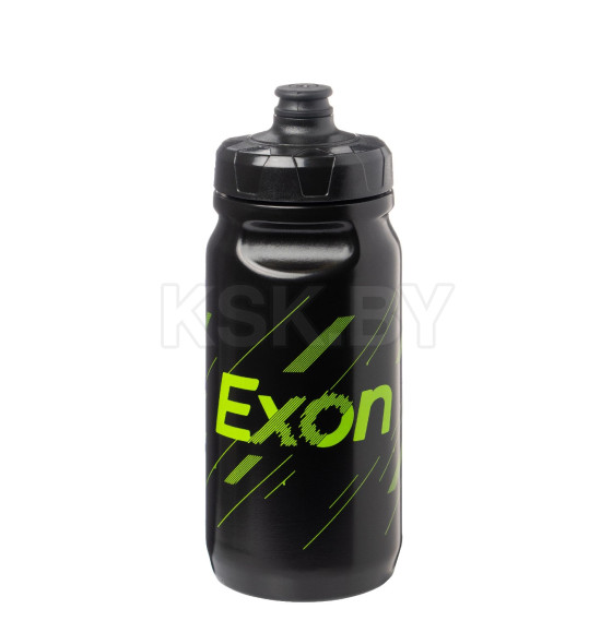 Велосипедная фляга для воды 600 мл (чёрный/зелёный) Exon CB-15199M (9378)