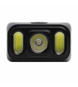 Фонарь налоб. аккум 3,7В, черн, XPE+2 x COB, 3Вт, 5 реж. Type-C LED53417 Camelion