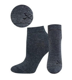 Носки женские 1147 Брестские CLASSIC (укороченные),  р. 25 рис.479 Т.СЕРЫЙ МЕЛАНЖ