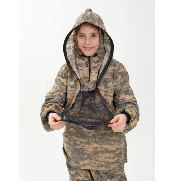Костюм летний детский HUNTSMAN Антигнус Светлый пиксель128/2 40-42/146-152 ткань Сорочка Смесовая