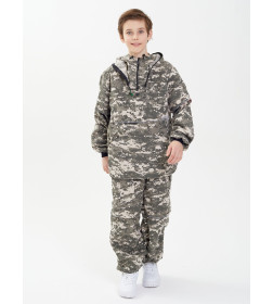 Костюм летний детский HUNTSMAN Антигнус Светлый пиксель128/2 36-38/134-140 ткань Твил-Пич