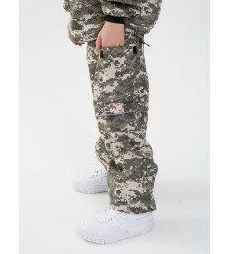 Костюм летний детский HUNTSMAN Антигнус Светлый пиксель128/2 36-38/134-140 ткань Твил-Пич