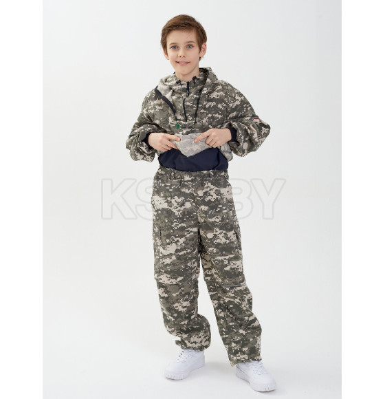 Костюм летний детский HUNTSMAN Антигнус Светлый пиксель128/2 36-38/134-140 ткань Твил-Пич