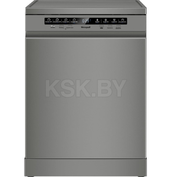 Посудомоечная машина Weissgauff DW 6038 D Dual Wash Silver (DW6038DDualWashSilver) 