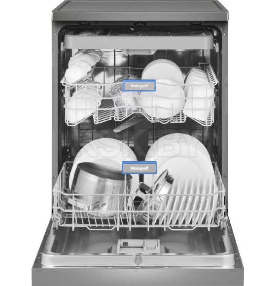 Посудомоечная машина Weissgauff DW 6038 D Dual Wash Silver (DW6038DDualWashSilver) 