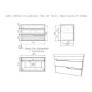 Тумба подвесная Айсберг Веста 80 под умывальник Unit,Базис,Soft DV5917T (DV5917T) 