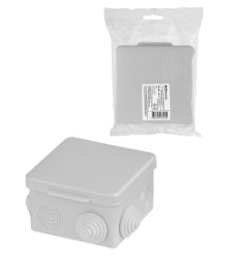 Коробка распаячная ОП 80х80х50 мм, крышка, IP54, 7 входов TDM SQ1401-0512