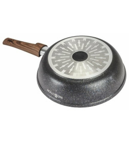 Сковорода Kukmara (28/6,5см) сгои282а "Granit ultra original Induction" (со съемной ручкой)